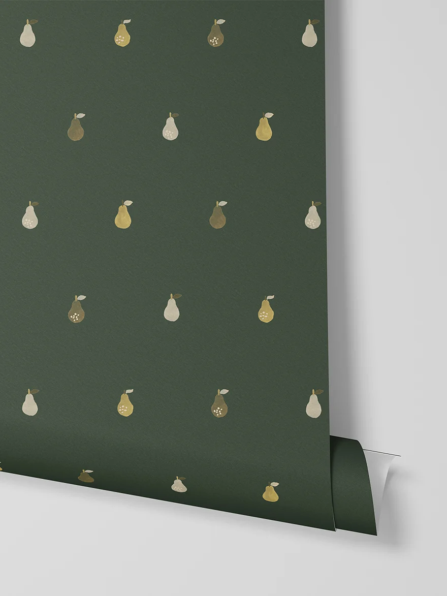 Superior Fern Green Pears Wallpaper Unique