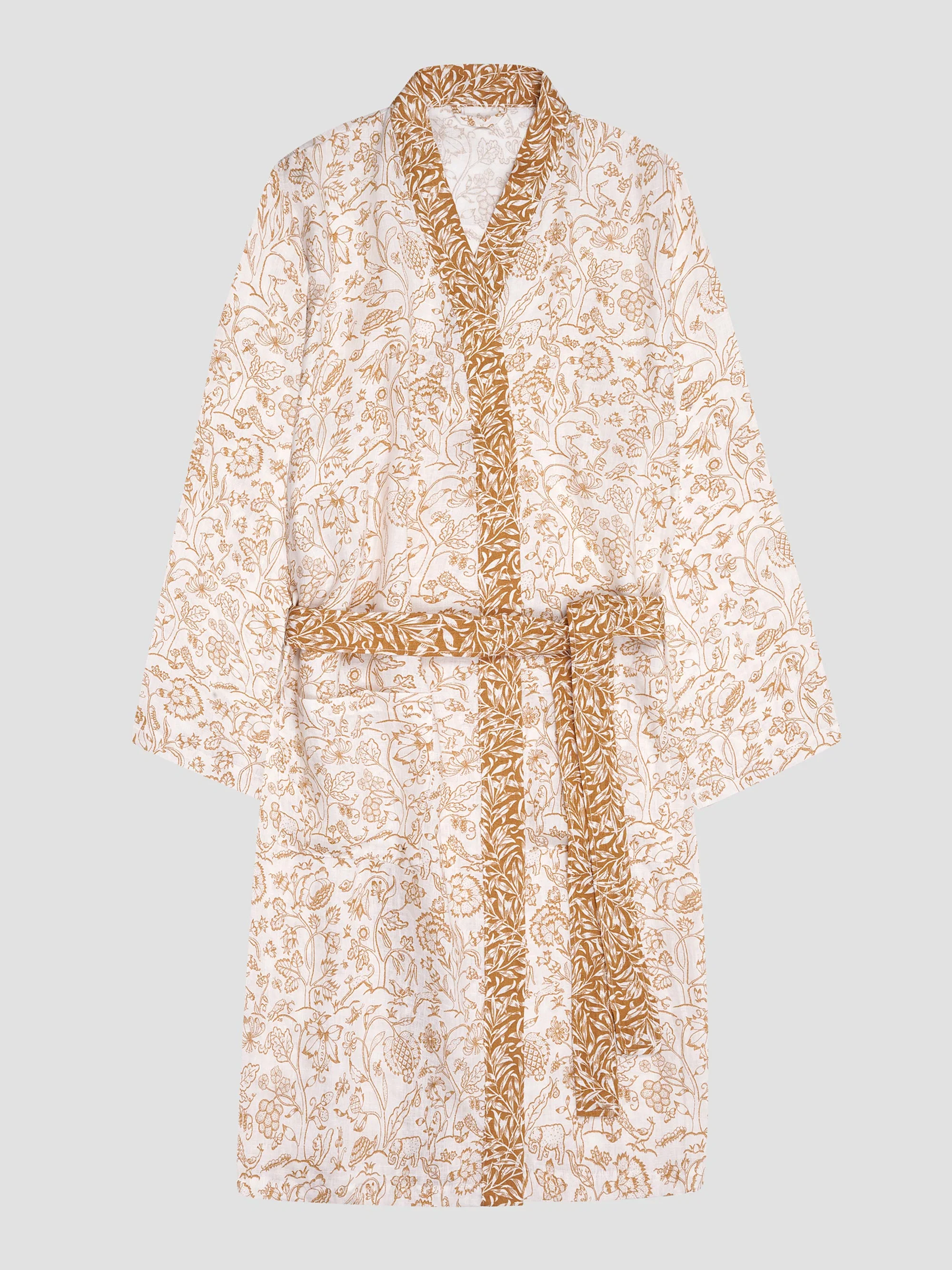 Enhanced Ernest White Middlemore Linen Robe Traditional