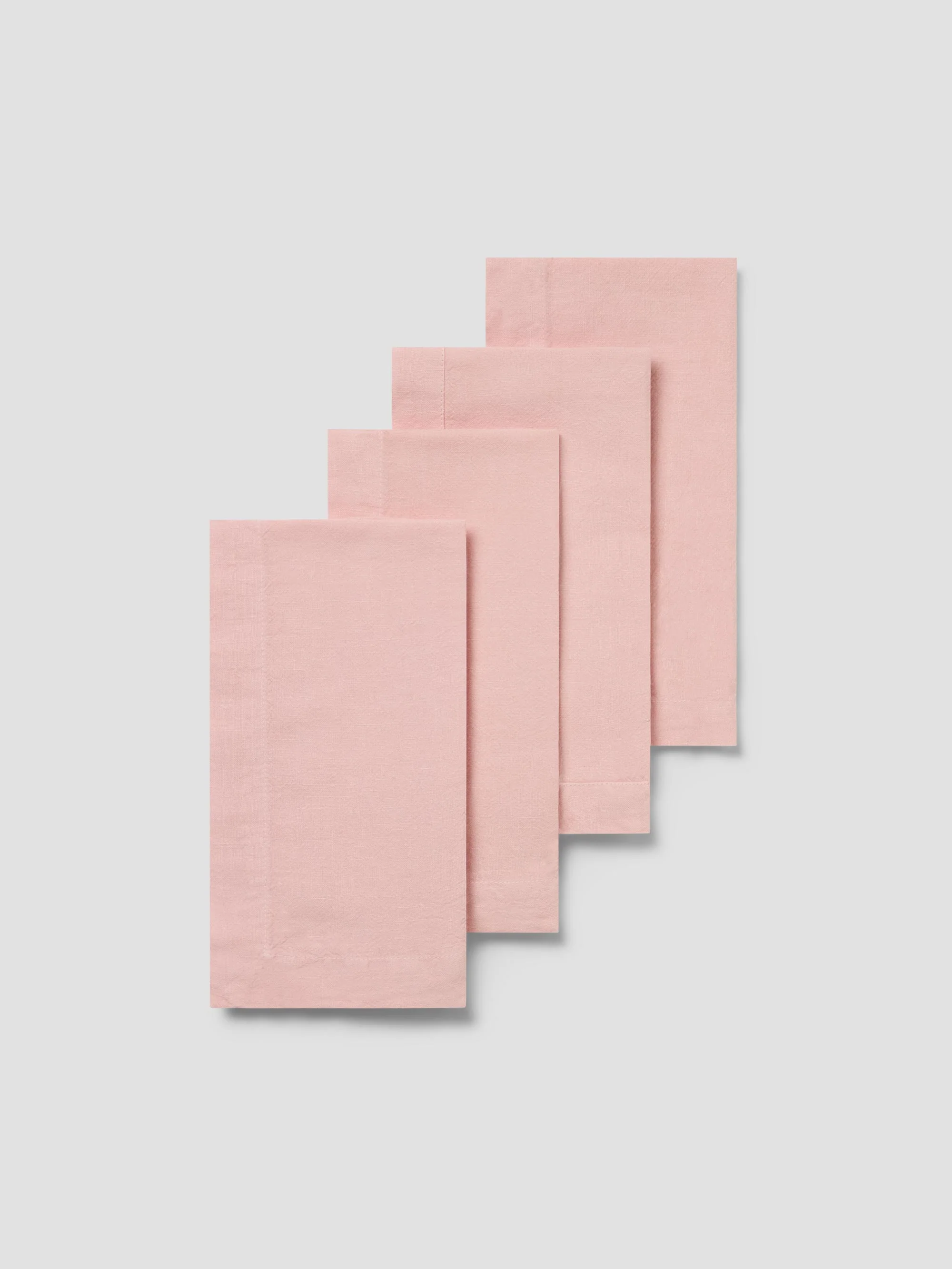 Genuine Rose Linen Blend Napkins Set of 4 Dependable