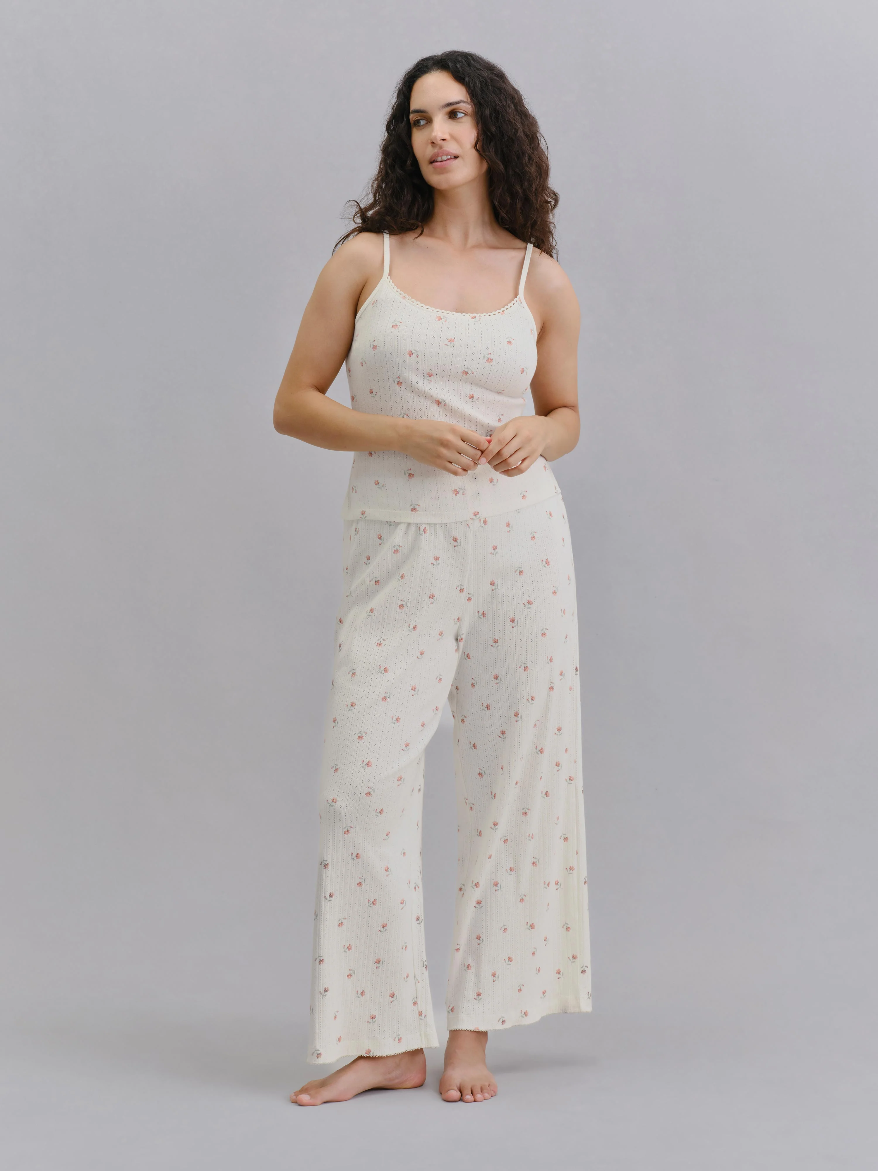 Exclusive Posy Bud Pointelle Trousers Top-Quality