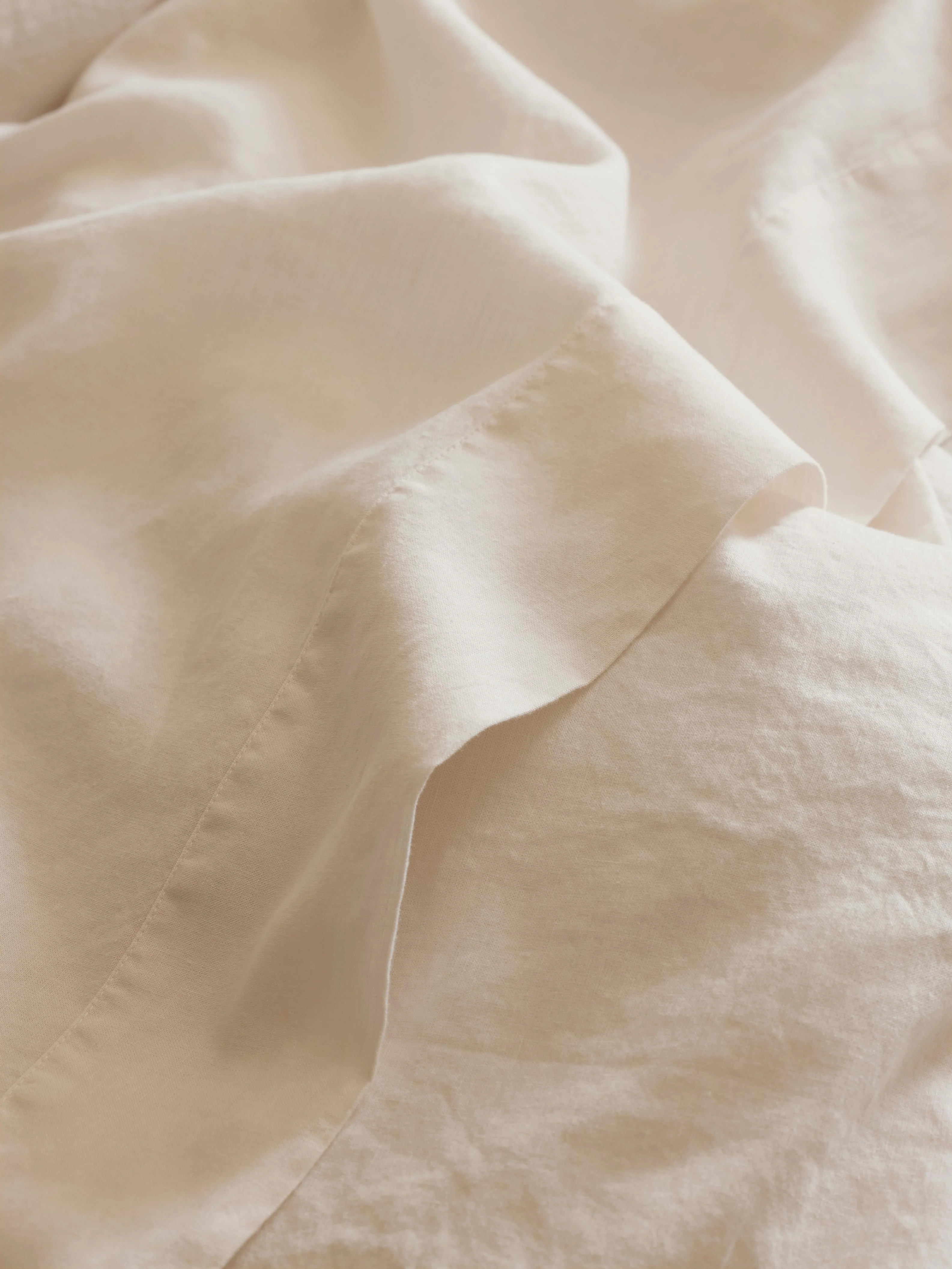 Fast Pearl Linen Blend Flat Sheet Certified