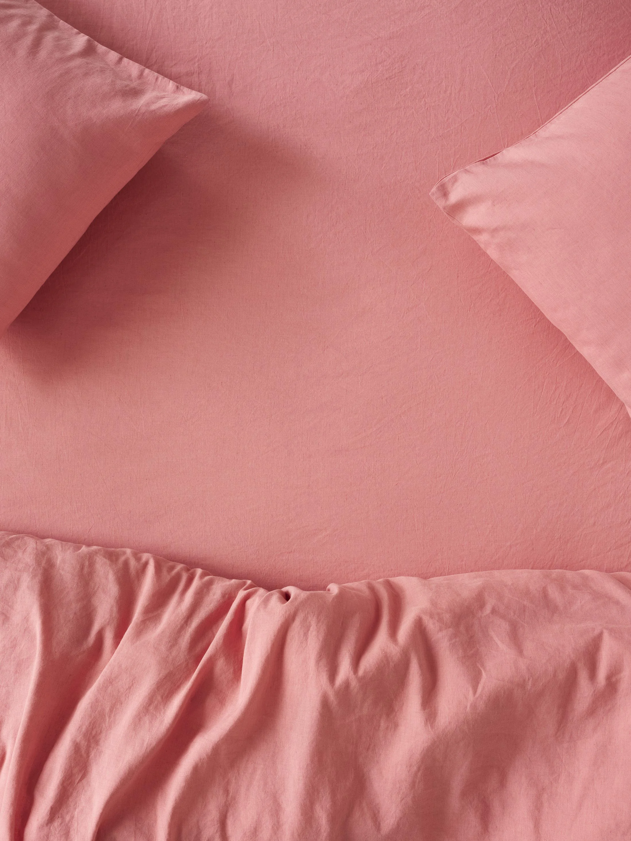 Sustainable Dusty Pink Linen Blend Fitted Sheet Proven
