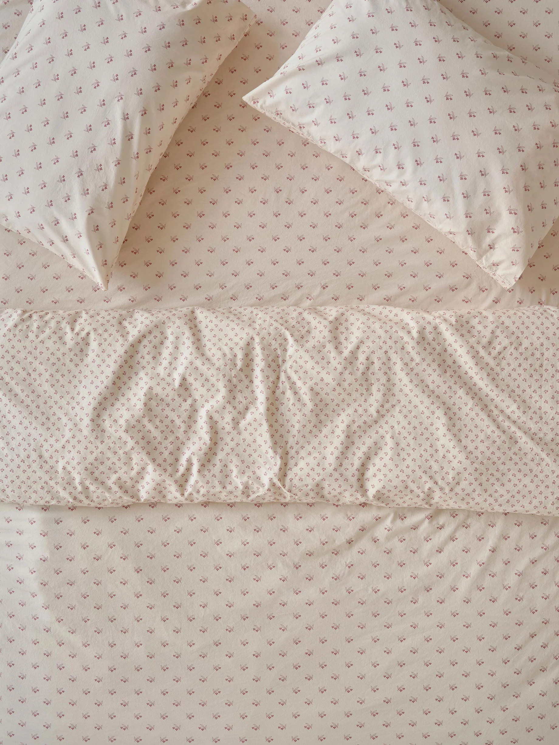 Reliable Dusty Pink Martha Floral Cotton Duvet Cover Elite