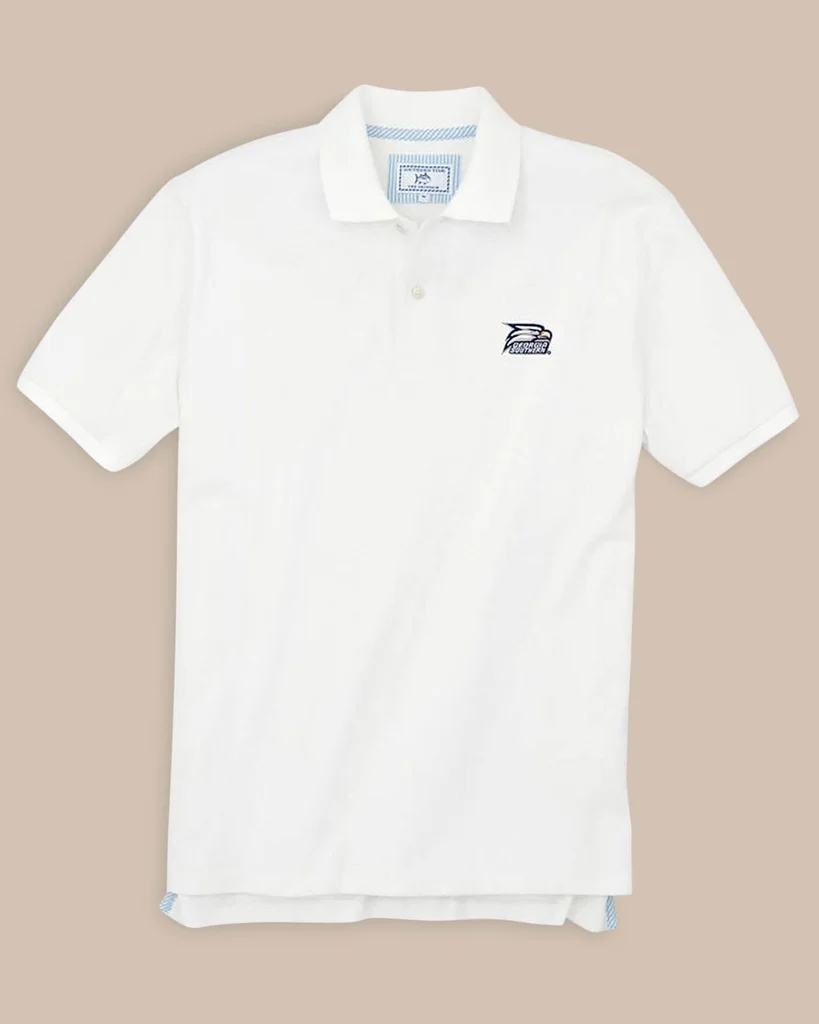 Fine Georgia Southern Pique Polo Shirt Classic