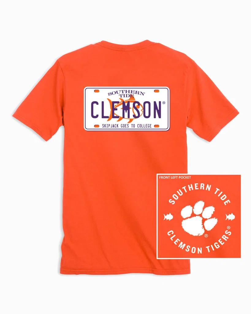 Powerful Clemson Tigers License Plate T-Shirt Trusted