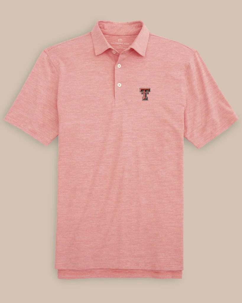 Artisan Texas Tech Driver Spacedye Polo Shirt Unique