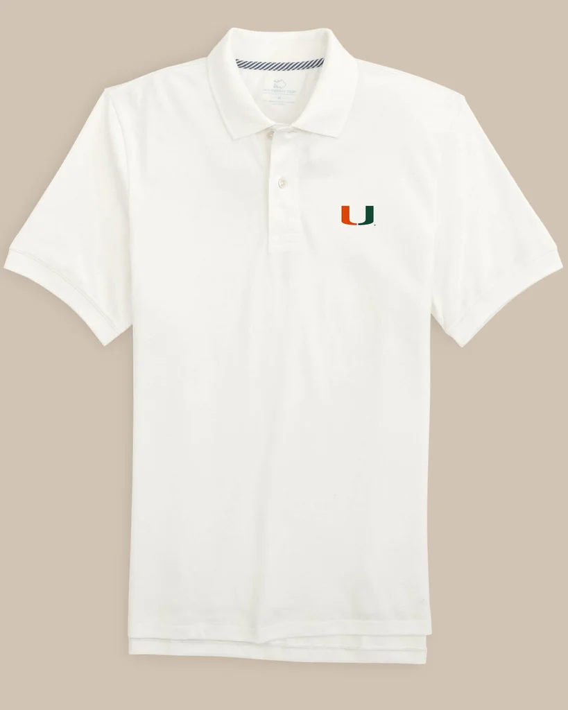 Verified Miami Hurricanes Skipjack Polo Shirt Selected