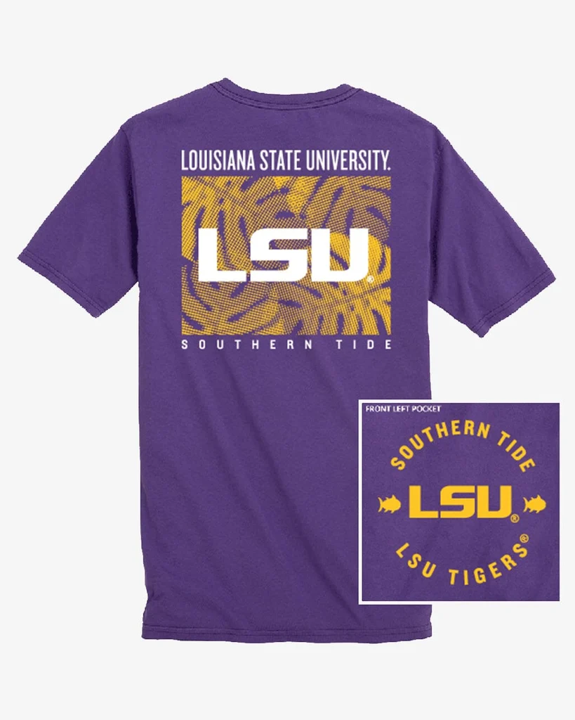 Next-Generation LSU Tigers Halftone Monstera T-Shirt Long-Lasting