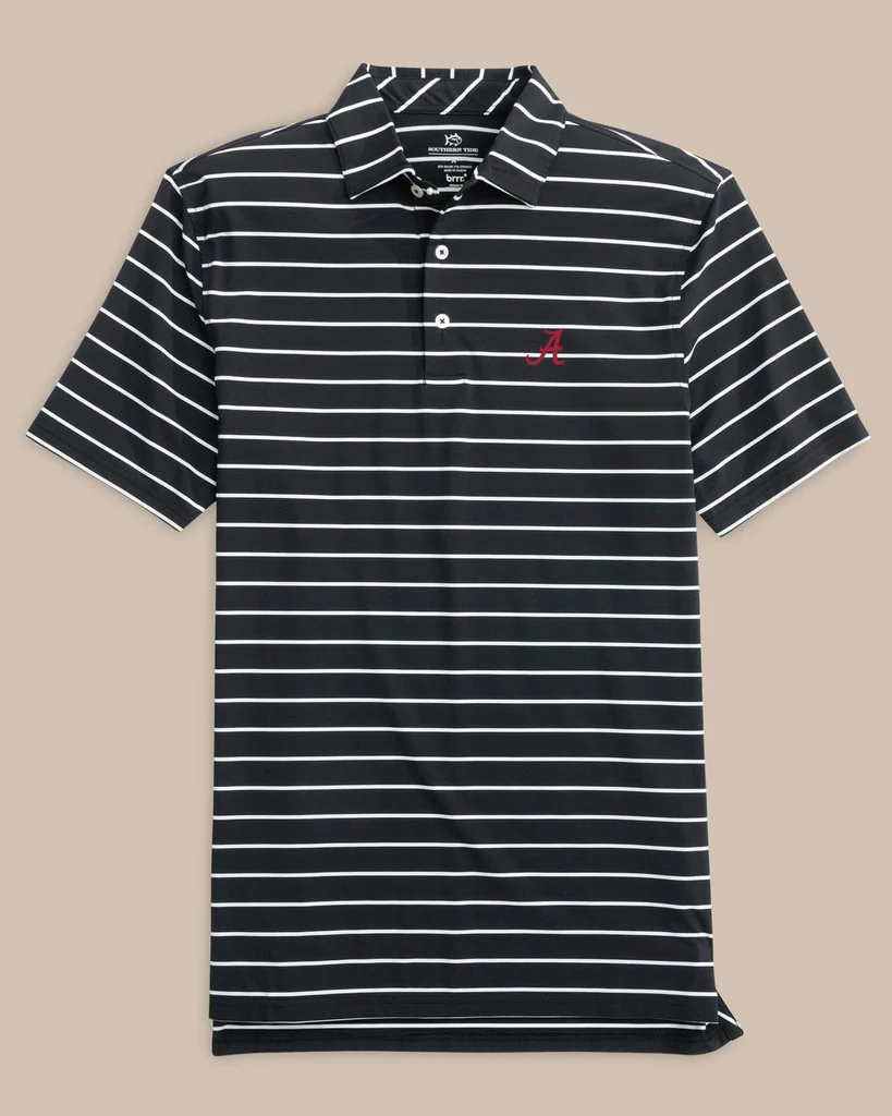 Versatile Alabama Crimson Tide brrr°®eeze Desmond Stripe Polo Crafted