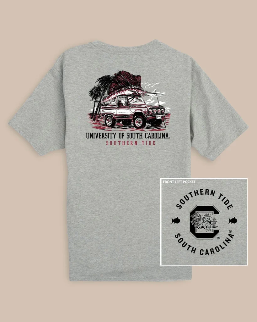 First-Class USC Gamecocks Trophy Catch Heather T-Shirt Lightweight
