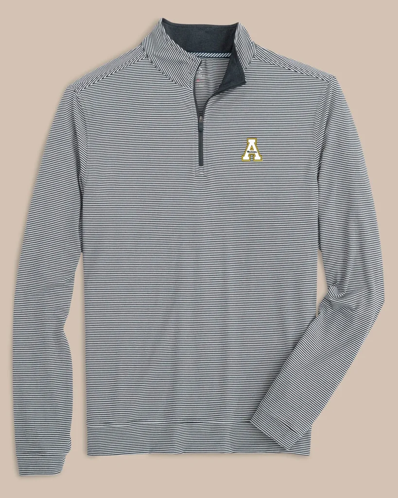 High-End App State Cruiser Micro-Stripe Heather Quarter Zip Effective