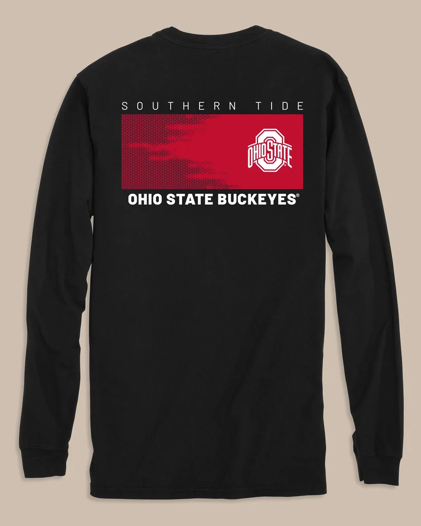 Responsible Ohio State Buckeyes Gameday Hexagon Gradient T-Shirt Sophisticated