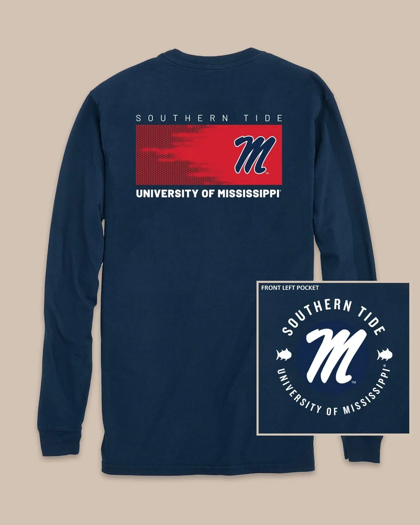 Next-Generation Ole Miss Rebels Gameday Hexagon Gradient T-Shirt Verified
