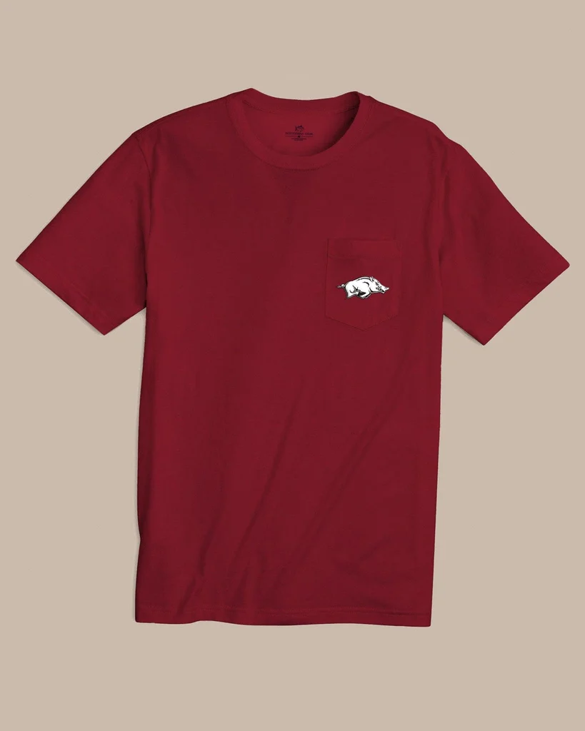 Comfortable Arkansas Razorbacks Gameday Embroidered Short Sleeve T-Shirt Exclusive