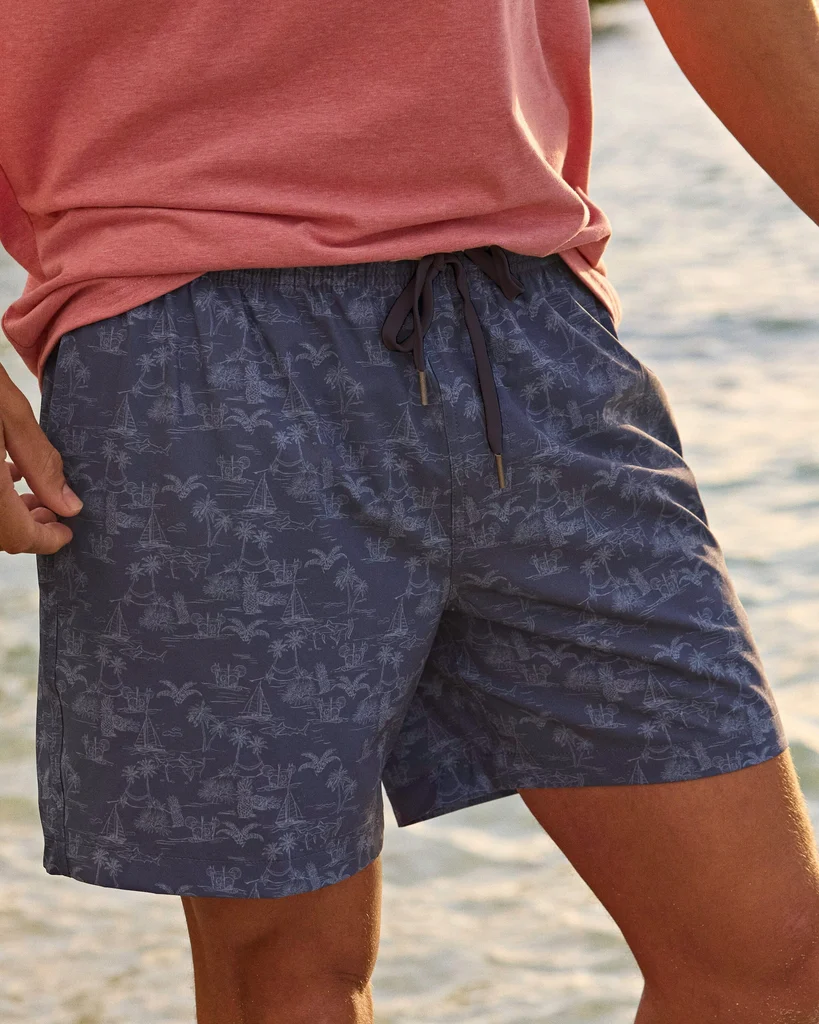 Fashionable Tide To The Shore Swim Trunk Green