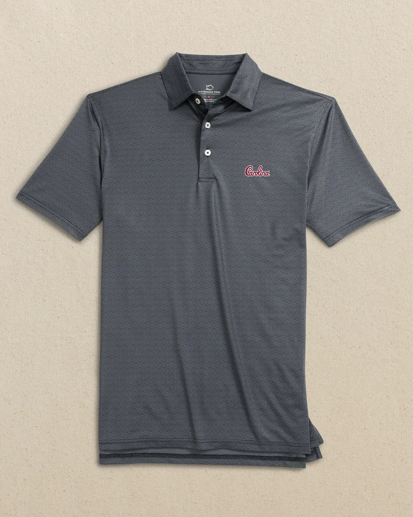 Premium USC Gamecocks Driver ST Geo Printed Polo – Carolina Script Fast
