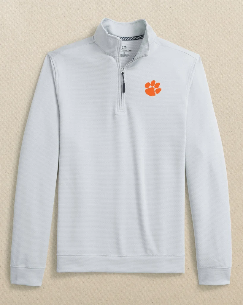 Soft Clemson Tigers Schooner Quarter Zip High-Performance