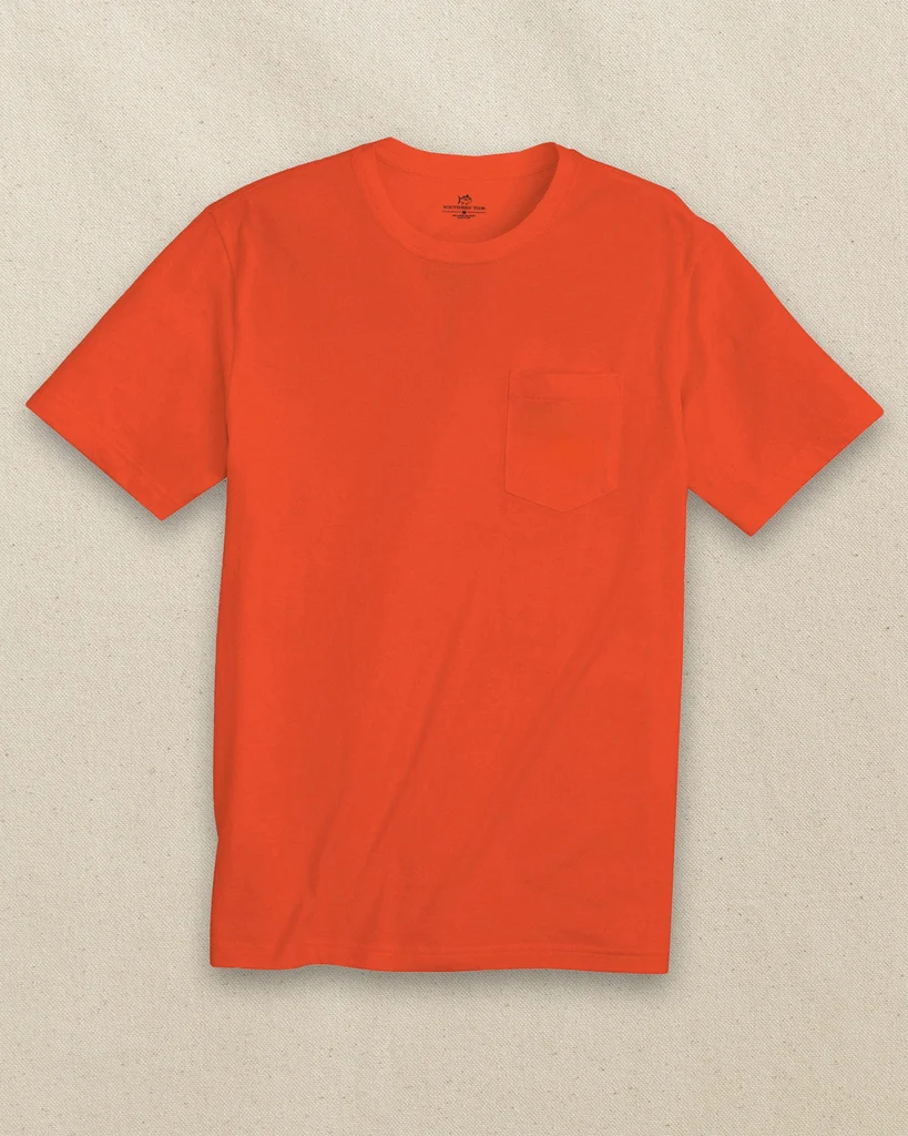 Convenient Classic Short Sleeve Pocket T-Shirt Solid