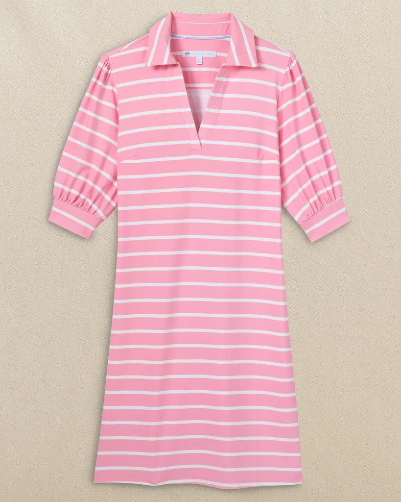 Expertly Made Trina Striped Performance Dress Professional