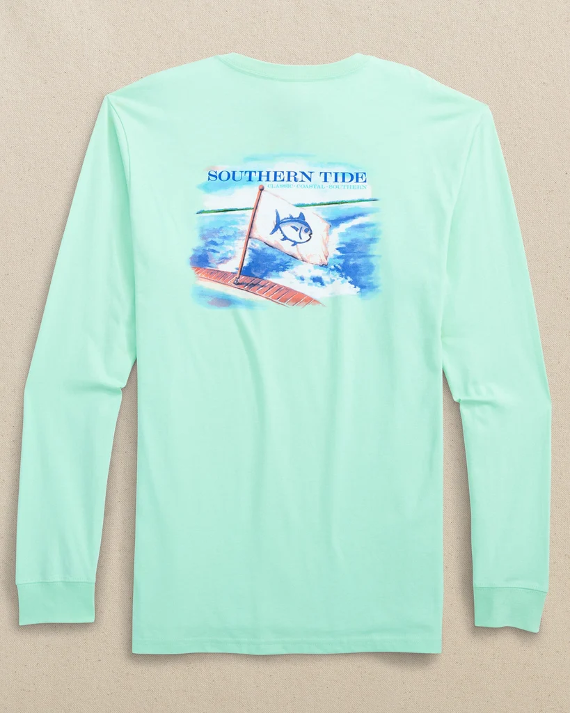 Trusted Coastal Watercolor Long Sleeve T-Shirt Stylish