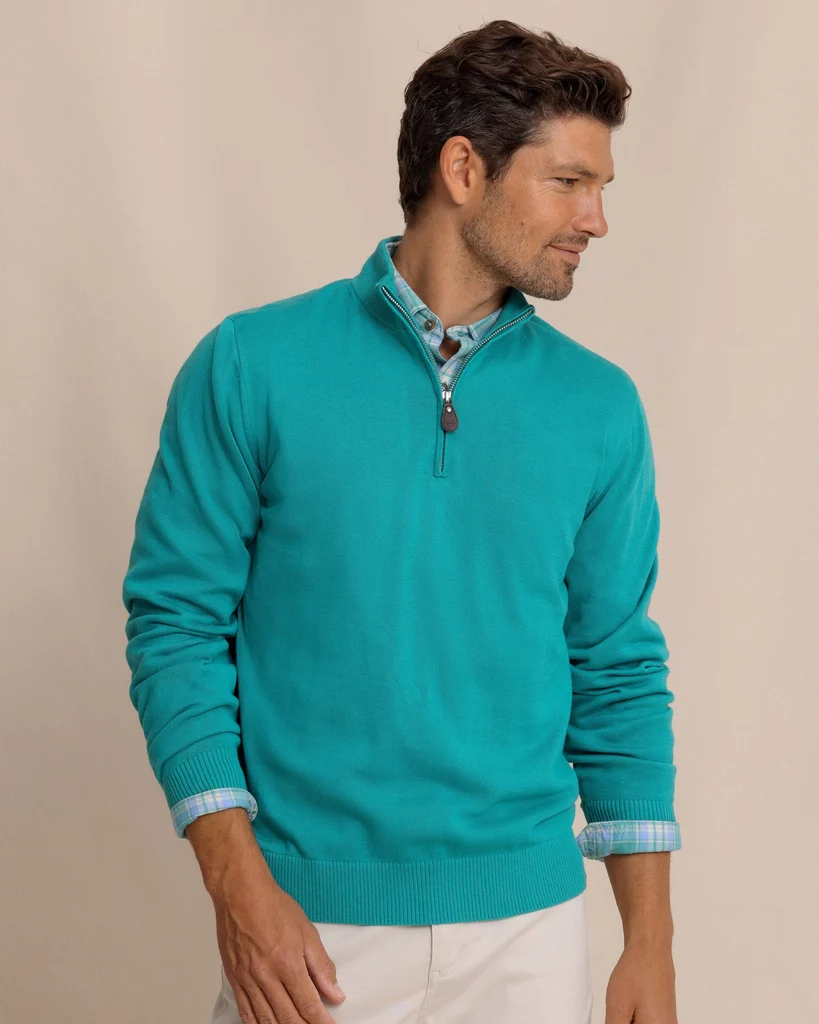 Functional Whitehaven Heather Quarter Zip Sweater Original