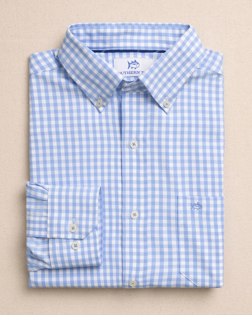 Official Nassau Gingham Coastal Breeze® Sport Shirt Advanced