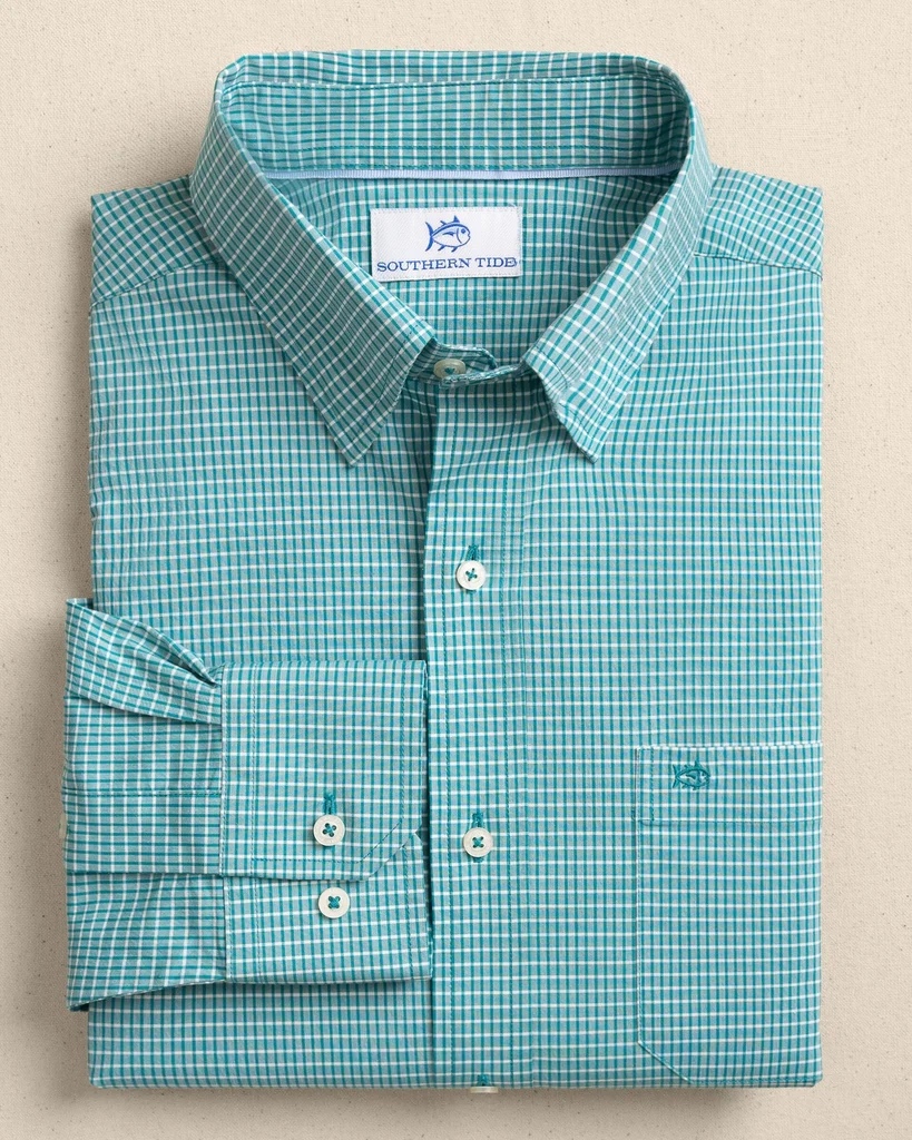 Contemporary Crofton Plaid Charleston Sport Shirt Relaxed
