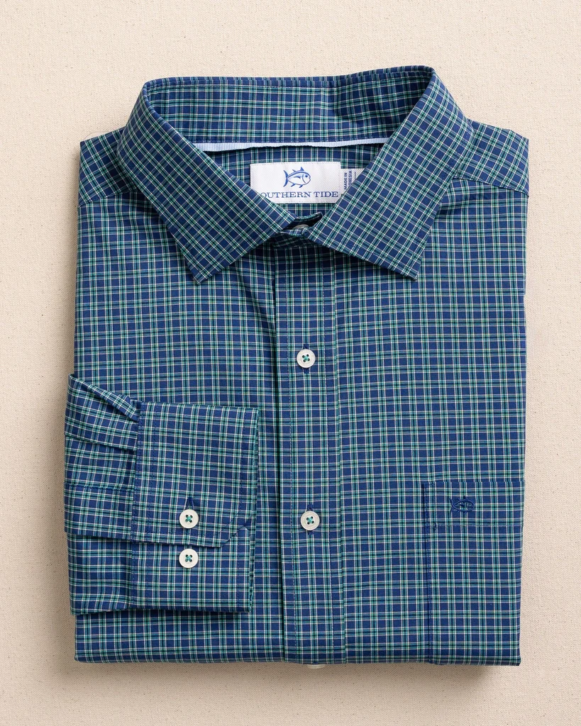 Sustainable Lanier Plaid Charleston Sport Shirt Efficient
