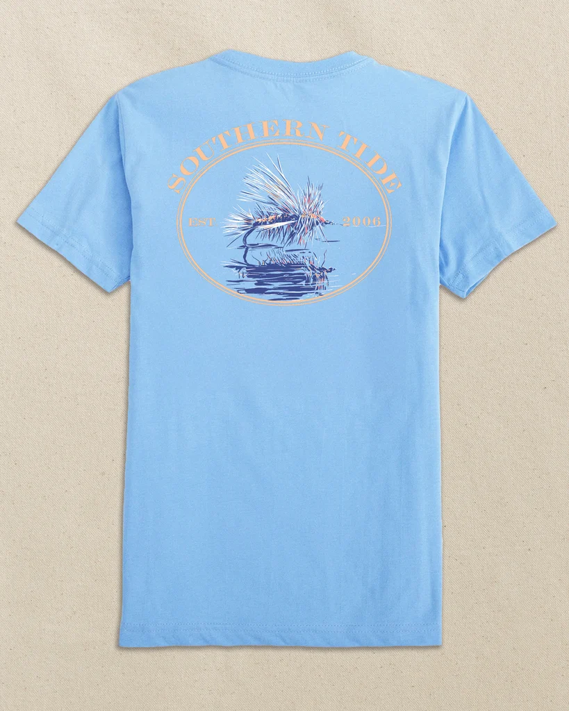 Powerful Fly On Water Surface Short Sleeve T-Shirt Outstanding