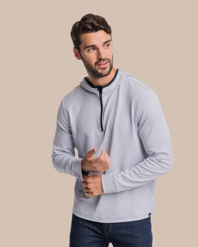 Comfortable Scuttle Performance Quarter Zip Hoodie Secure