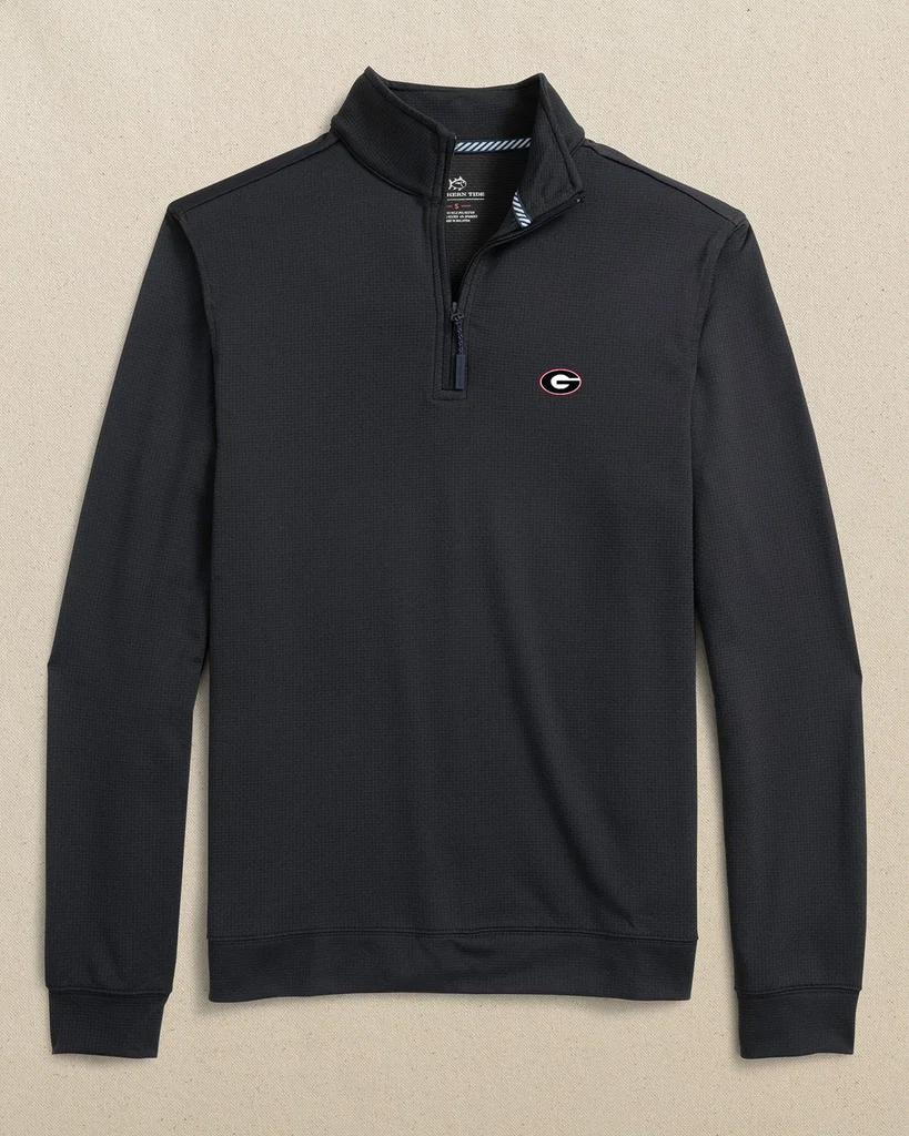 Premium Georgia Bulldogs Oval G Schooner Quarter Zip Verified