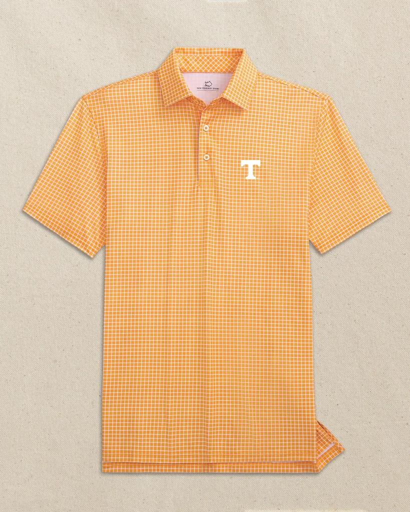 Fast Tennessee Vols Driver Dunes Edge Plaid Polo High-End