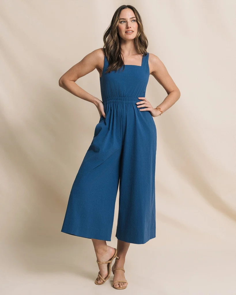 Prestigious Jill Seersucker Jumpsuit Environmentally Friendly