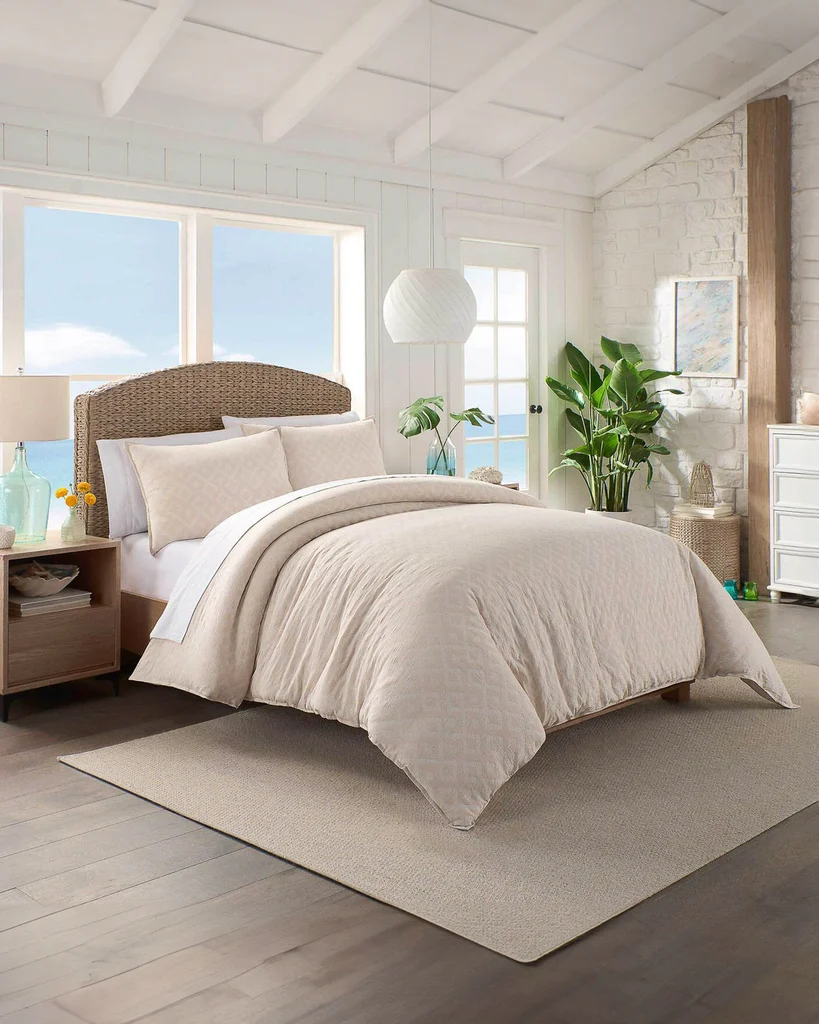 Detailed Southern Tide Pawley’s Island Tan Comforter Set Premium