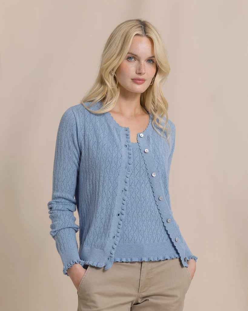 Outstanding Josefine Pointelle Cardigan High-Performance
