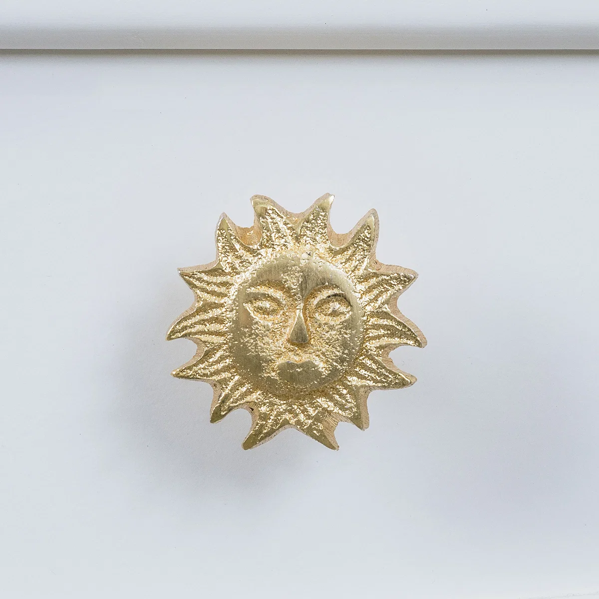 Crafted Gold Sun Drawer Knob Official