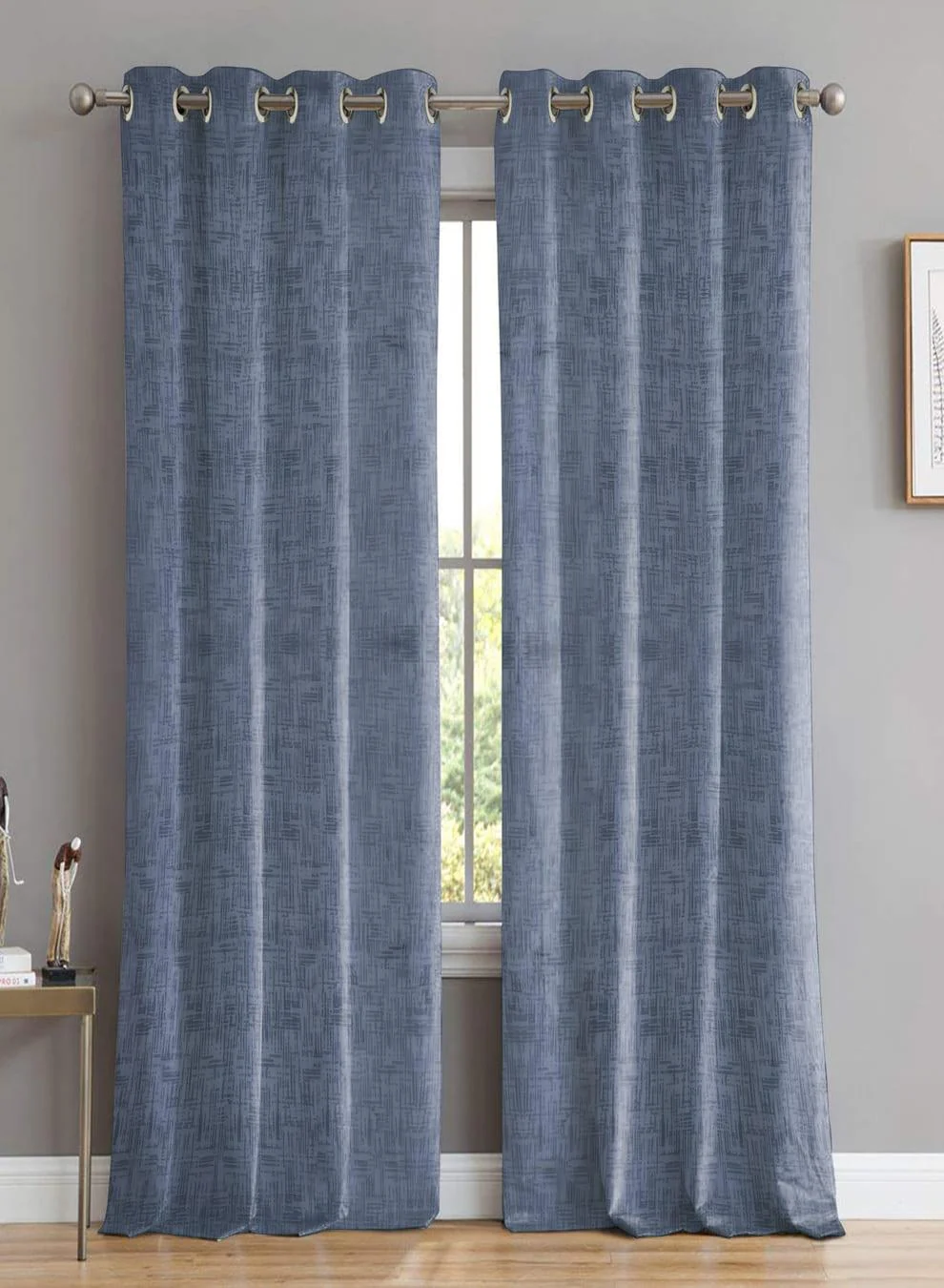 Modern Elwana Jacquard Room Darkening Curtains Blue Set of 2 Pattern 2 The Guide to Measuring and Choosing Curtains High-Quality