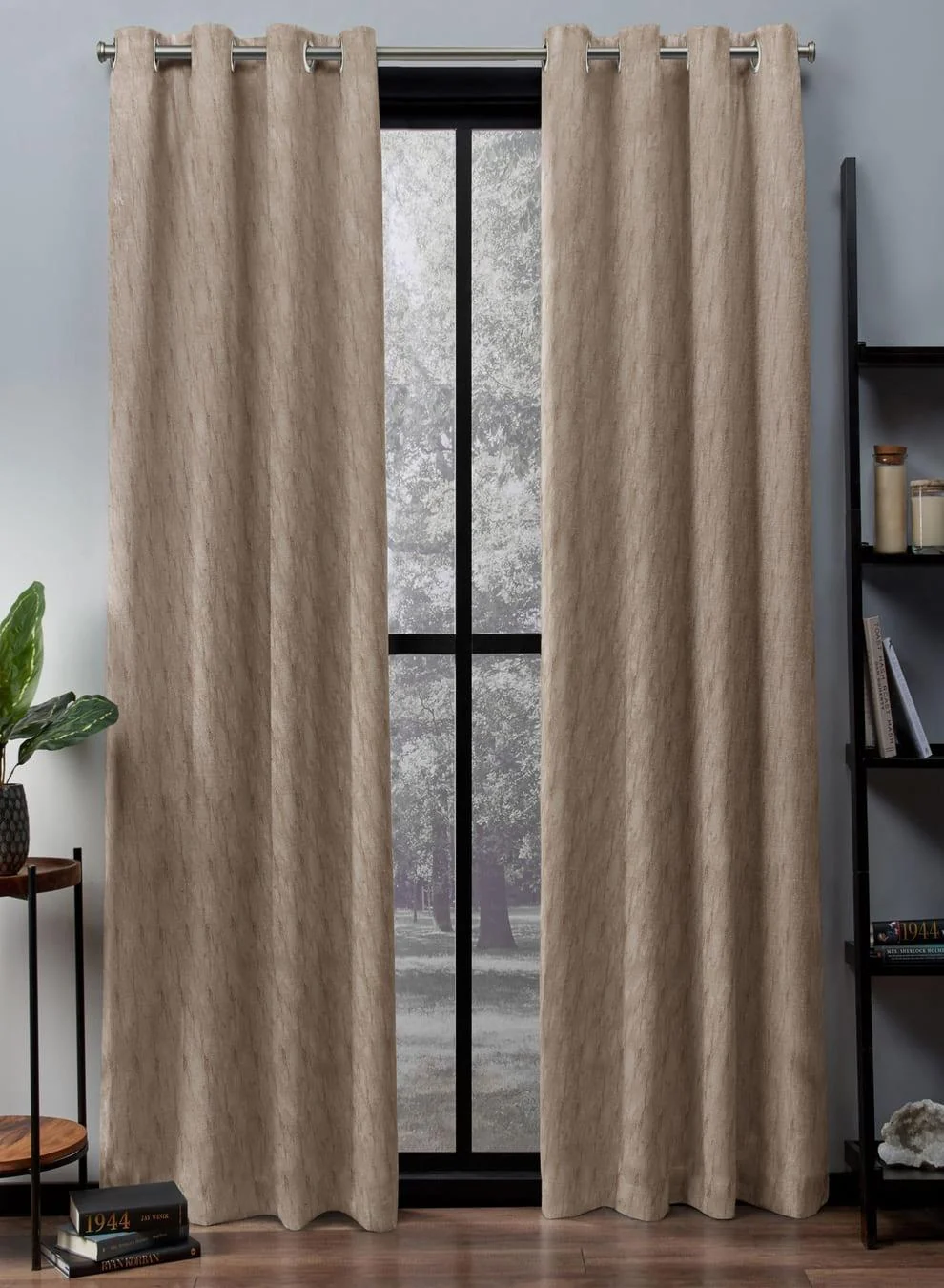 Premium Material Flavia Jacquard Room Darkening Curtains Artistic Texture Cream Set of 2 Fully CustomizableThe Guide to Measuring and Choosing Curtains Excellent