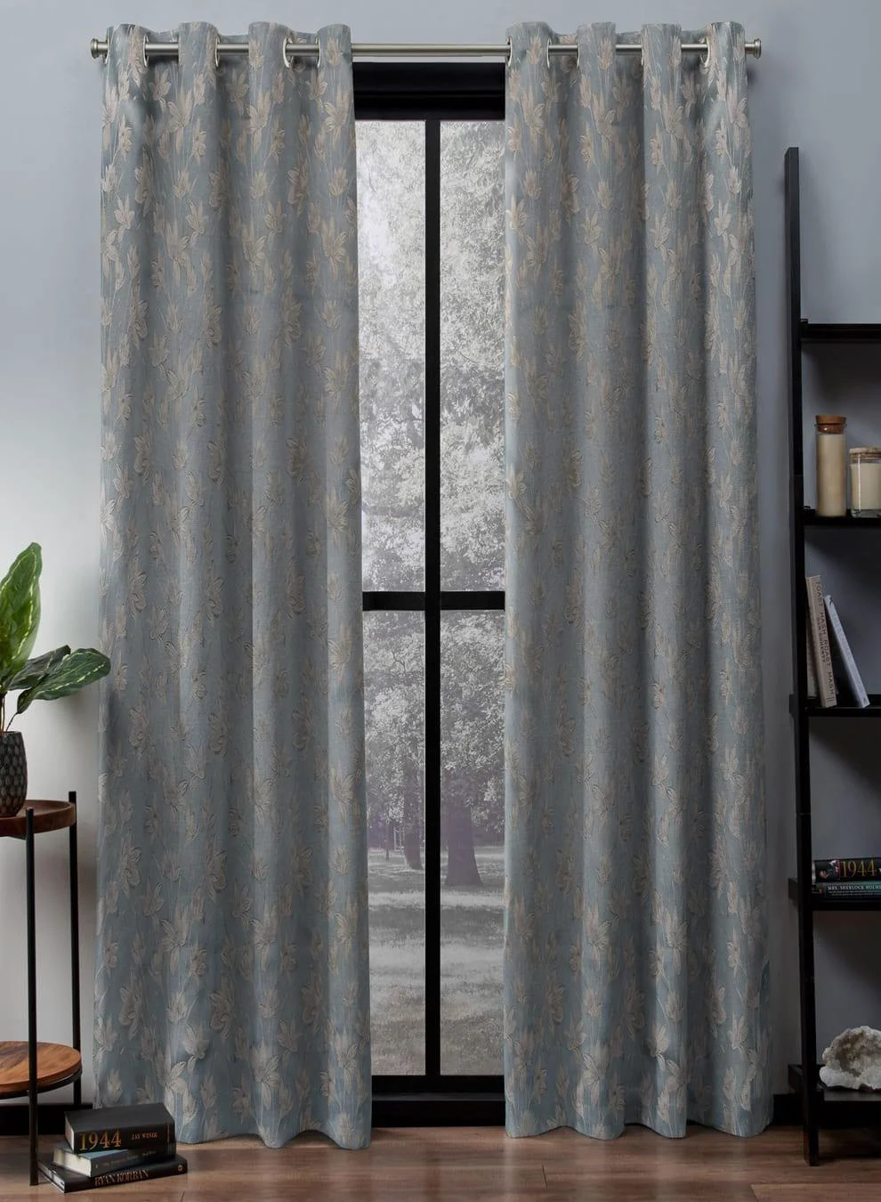 Easy-to-Use Flavia Jacquard Room Darkening Curtains Luxe Botanical Weave Sea Green Set of 2 Fully CustomizableThe Guide to Measuring and Choosing Curtains Refined