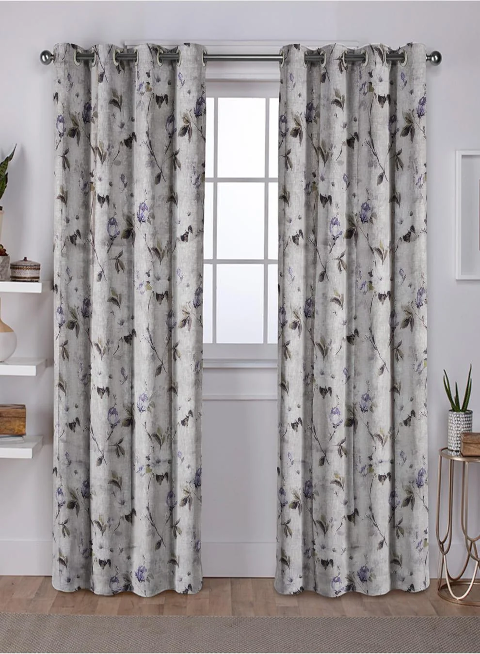 Environmentally Friendly Solana Room Darkening Curtains Elegant Floral Print Soft Purple Set of 2 Fully CustomizableThe Guide to Measuring and Choosing Curtains Professional