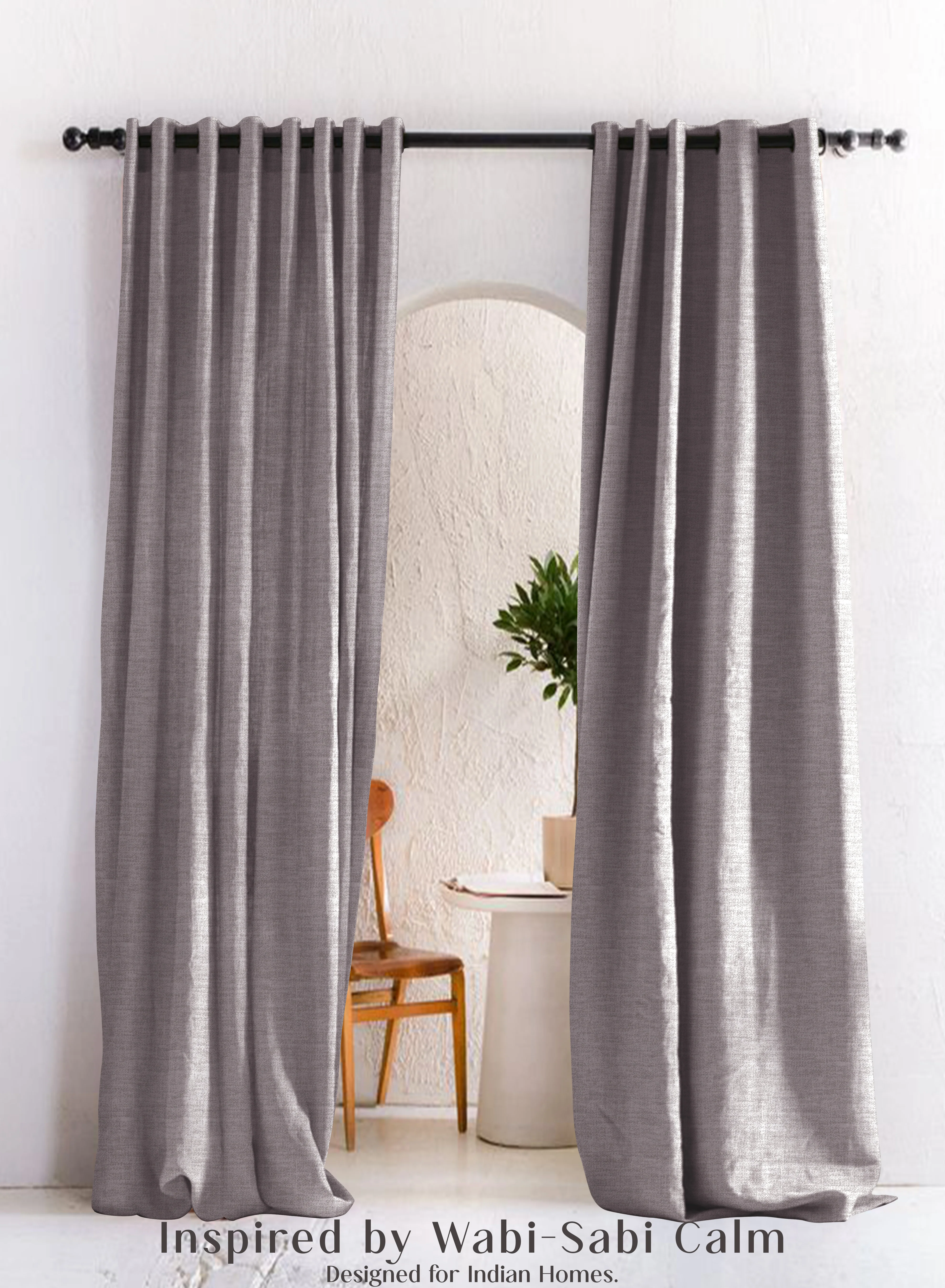 Smooth Amore Plain Cotton Room Darkening Curtains Modern Elegance Gray Set of 2 Fully CustomizableThe Guide to Measuring and Choosing Curtains Next-Generation