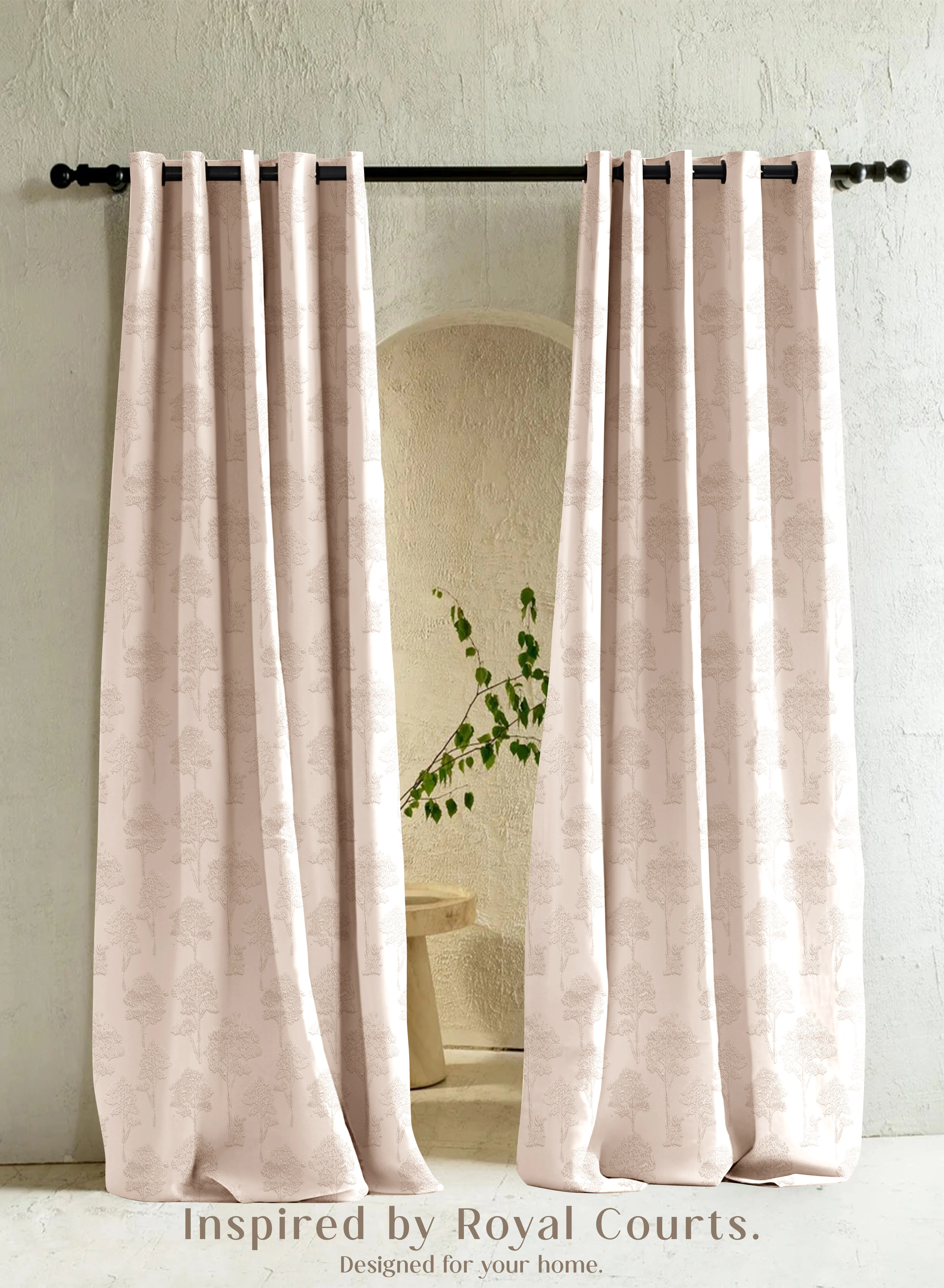 Clean Bern Jacquard Room Darkening Curtains Scenic Tree Pattern Pastel Yellow Set of 2 Fully CustomizableThe Guide to Measuring and Choosing Curtains First-Class