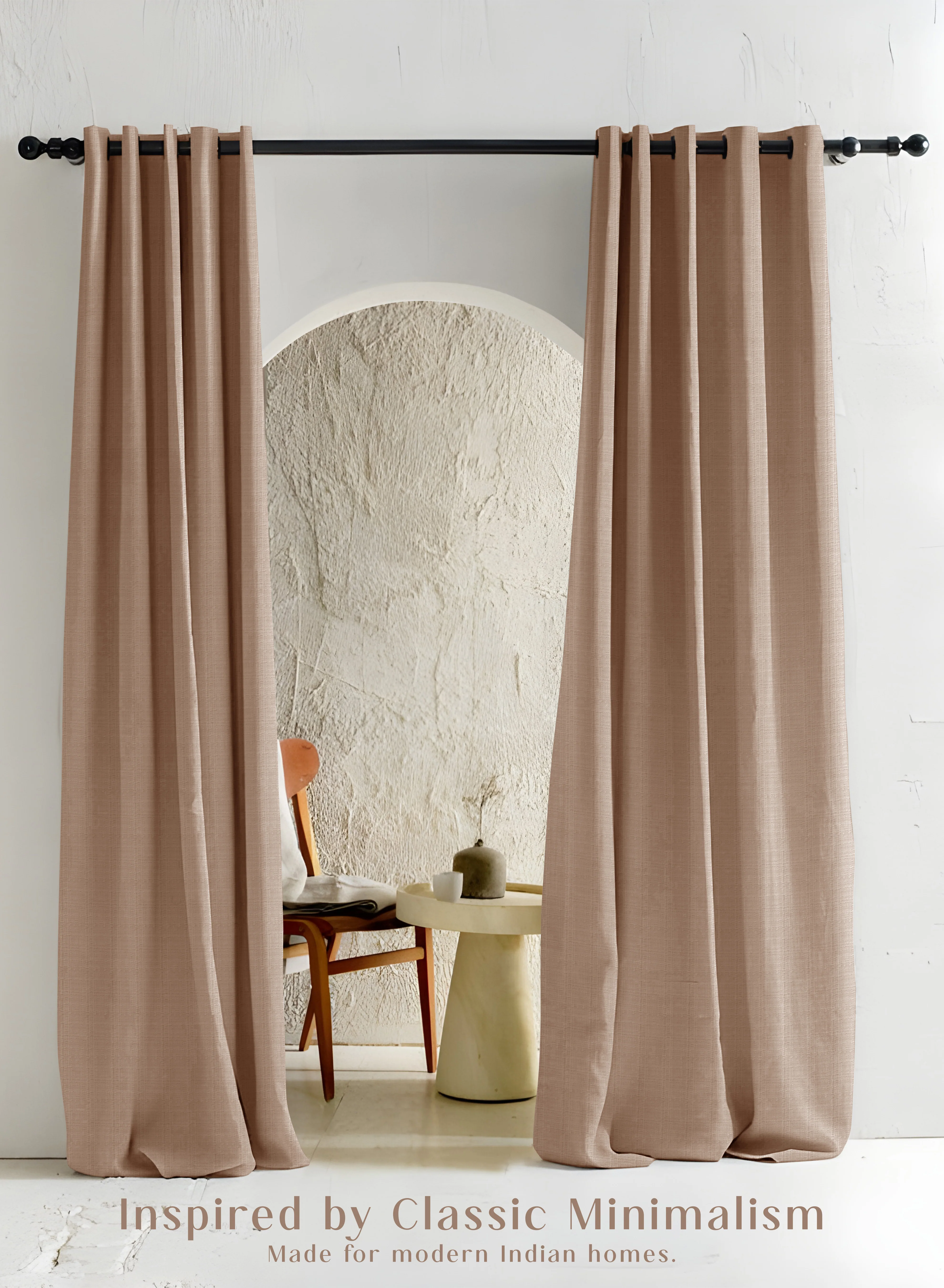 Exceptional Cocoon Minimal Texture Blackout Curtains Modern Aesthetic Total Light Block Camel Set of 2 Fully CustomizableThe Guide to Measuring and Choosing Curtains User-Friendly