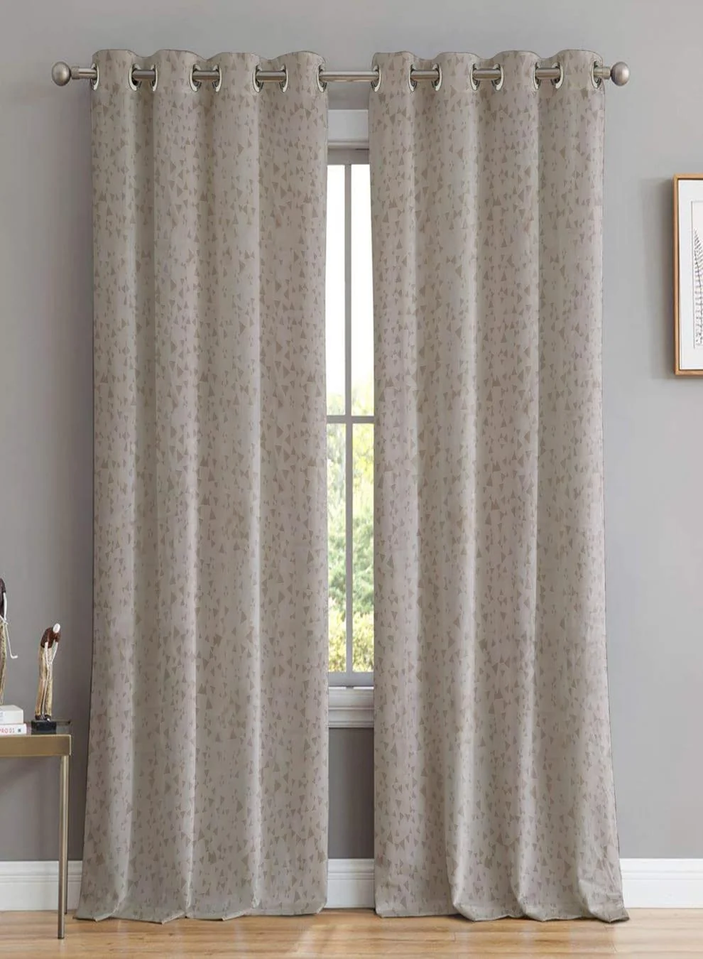 Comfortable Elwana Jacquard Blackout Curtains Rhino Gray Set of 2 Pattern 1 The Guide to Measuring and Choosing Curtains Enhanced