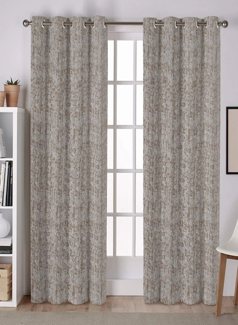 Fashionable Lyon Cotton Blackout Curtains Subtle Abstract Texture Total Light Block Brown Set of 2 Fully CustomizableThe Guide to Measuring and Choosing Curtains Clean