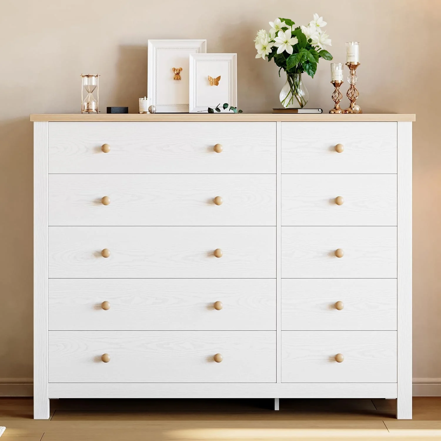 Enhanced Discontinued 10 Drawer Dresser Modern White Dressers and Chests of Drawers 10 Drawer Large Dressers with Solid Wood Knobs Storage Organizer TV stand Discontinued 10 Drawer Dresser Modern White Dressers and Chests of Drawers 10 Drawer Large Dressers with Solid Wood Knobs Storage Organizer TV stand Fine Crafted
