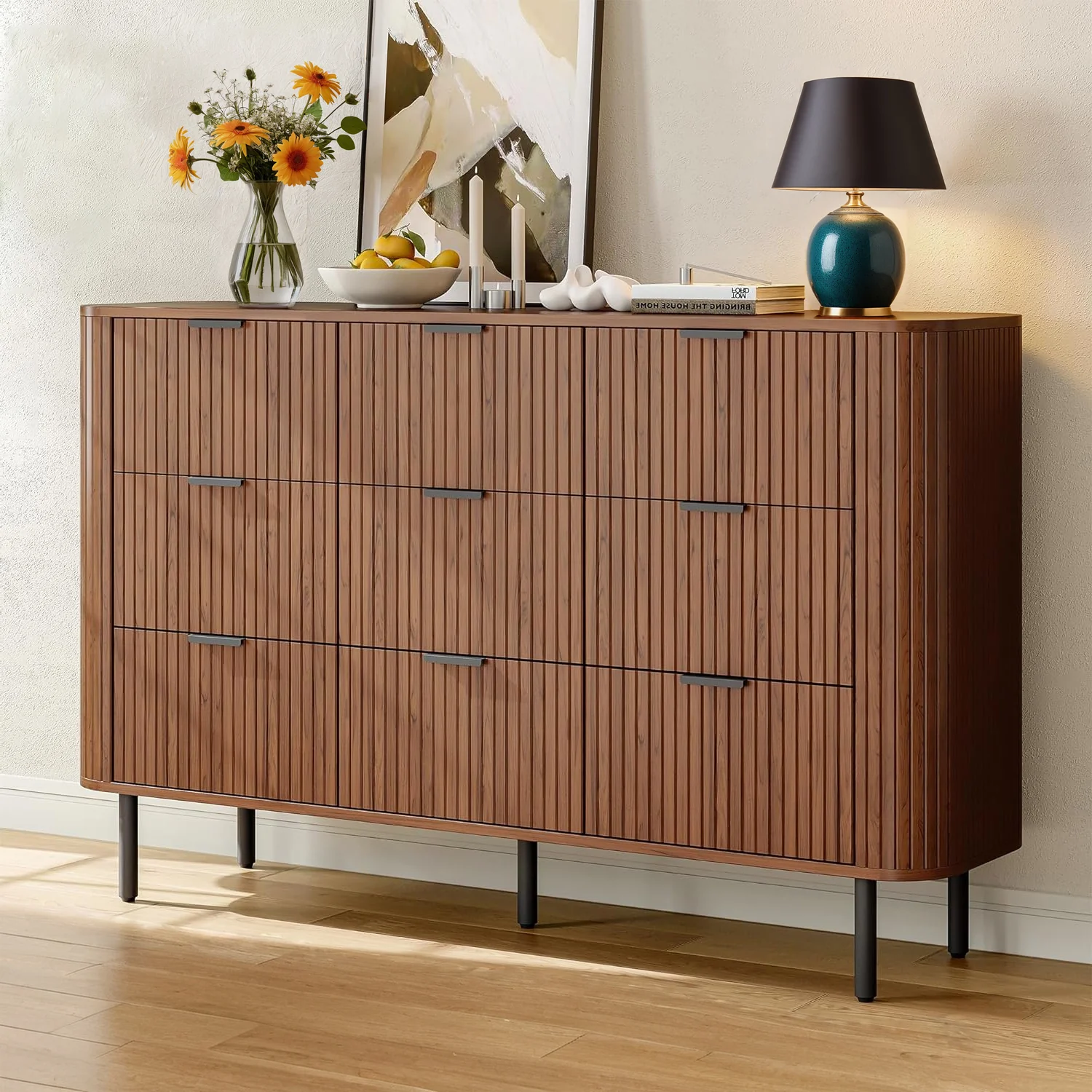 Certified Discontinued 9 Drawer Dresser Bedroom Dressers with Drawers 53 Wide Fluted Chest of Drawers with Metal Handle Discontinued 9 Drawer Dresser Bedroom Dressers with Drawers 53 Wide Fluted Chest of Drawers with Metal Handle Next-Generation