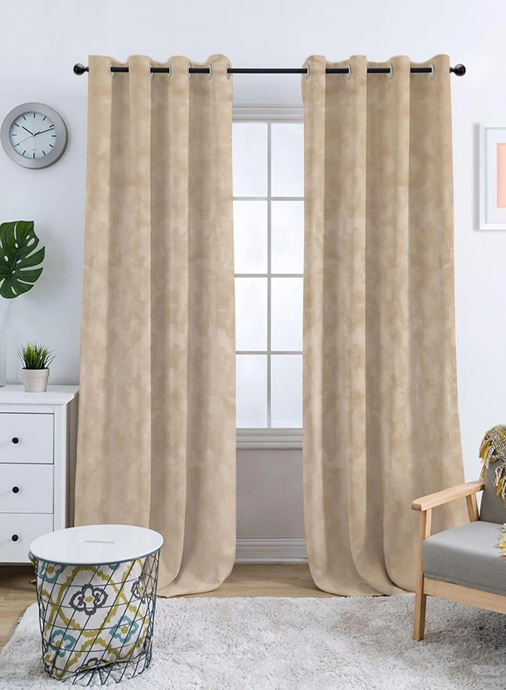 Detailed Venezia Blackout Curtains Luxe Jacquard Texture Total Light Block Grain Brown Set of 2 Fully CustomizableThe Guide to Measuring and Choosing Curtains Genuine