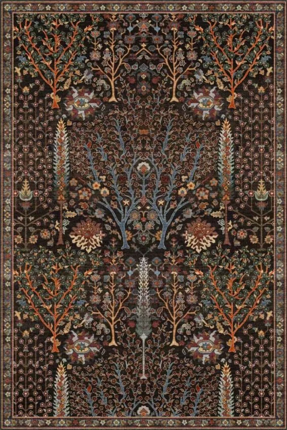 Prestigious Washable Boho Vintage Floral Botanical Area Rug for Living Room BedroomWashable Boho Vintage Floral Botanical Area Rug for Living Room Bedroom Healthy