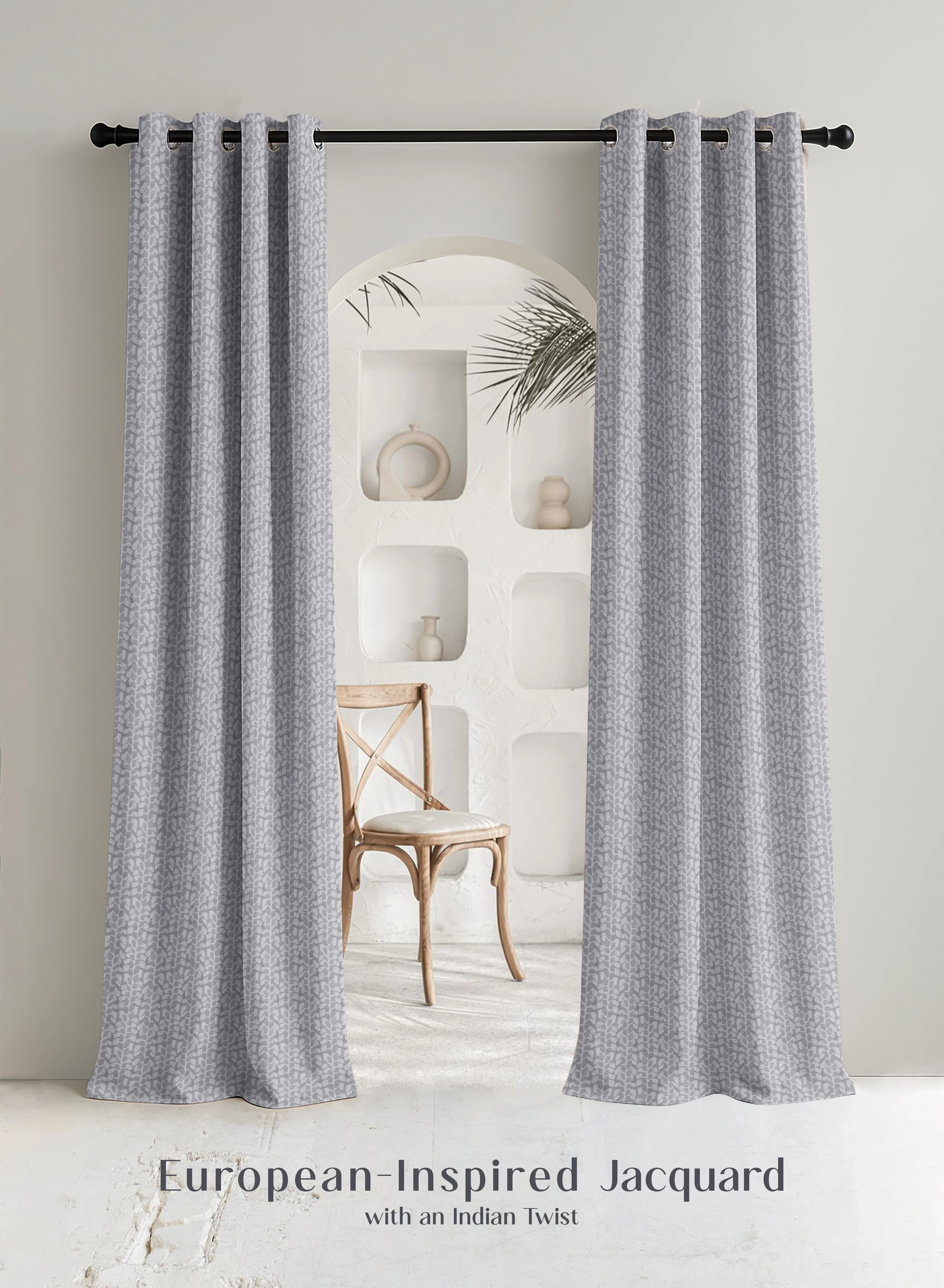 World-Class Eudora Jacquard Room Darkening Curtains Pebble Jacquard Weave Feather Gray Set of 2 Fully CustomizableThe Guide to Measuring and Choosing Curtains Easy-to-Use
